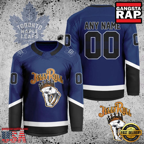 NHL Custom Name Number Toronto Maple Leafs Jelly Roll New Design Hockey Jersey