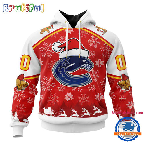 NHL Vancouver Canucks Special Santa Hats Logo Team Merry Christmas Hoodie, TShirt, Sweatshirt