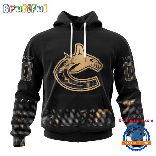 NHL Vancouver Canucks Veterans Military Appreciation Design Hoodie, Sweatshirt, TShirt