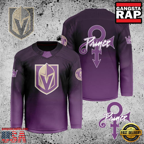NHL Custom Name Number Vegas Golden Knights Prince New Design Hockey Jersey