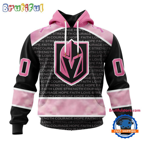 NHL Vegas Golden Knights Special Pink Fight Breast Cancer Art Hoodie, T Shirt, Sweatshirt