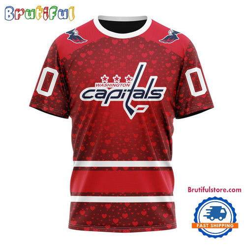 NHL Washington Capitals Hockey Team Gift For Valentines Day TShirt, Sweatshirt, Hoodie