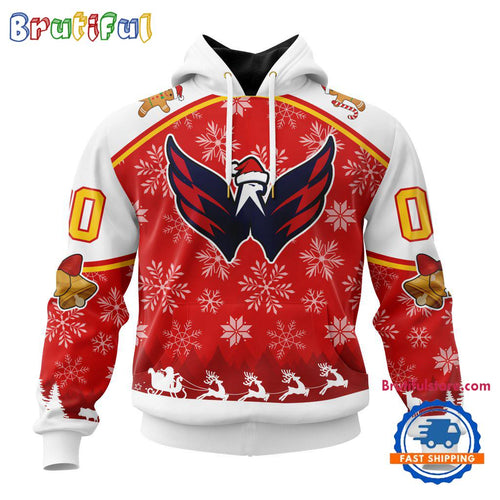 NHL Washington Capitals Special Santa Hats Logo Team Merry Christmas Hoodie, TShirt, Sweatshirt