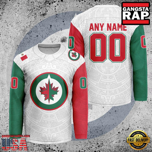 NHL Custom Name Number Winnipeg Jets New Design Hockey Jersey