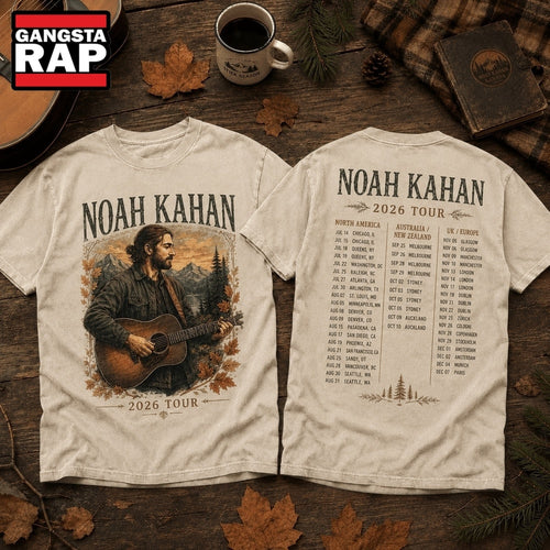 Noah Kahan 2026 Tour Vintage Forest Graphic Tee 3D Shirt , Music Trending 3D Shirt
