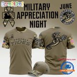 Norfolk Tides Military Appreciation Night 2025 Limited Edition T Shirt
