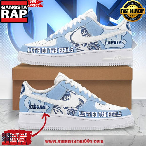 North Carolina Tar Heels Custom Air Force 1 Running Sneakers Shoes