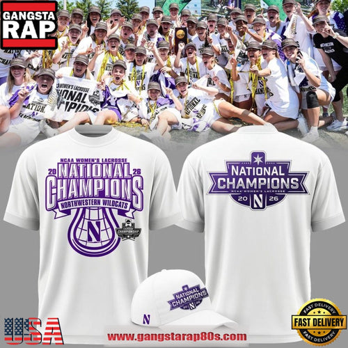 Northwestern Wildcats NCAA Women’s Lacrosse National Champions 2026 New Edition T-shirt