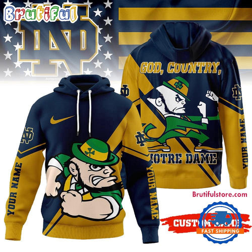 Notre Dame Fighting Irish 2025 NCAA Duo Color Personalized Hoodie