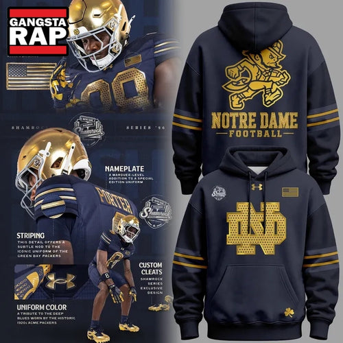 Notre Dame Fighting Irish Football 250 Years 2026 Uniform Hoodie