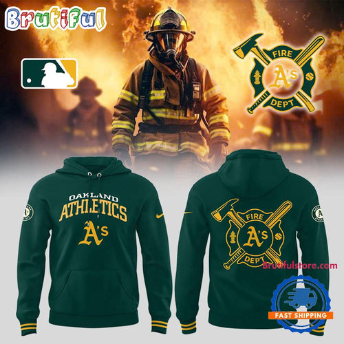 Oakland Athletics x Firefighter Appreciation Night Hoodie T-Shirt