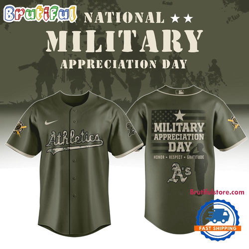 Oakland Athletics x Military Appreciation Day 2025 Baseball Jersey
