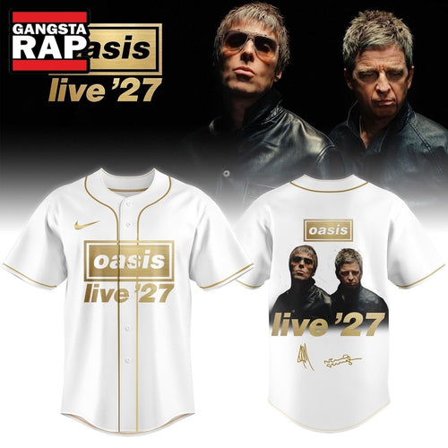 Oasis Live ’27 Limited Edition Signature White Baseball Jersey