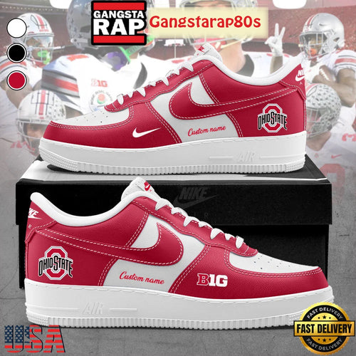 Ohio State Buckeyes New Season 2026 Custom Air Force 1 Sneakers Shoes