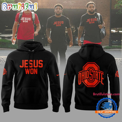 Ohio State Football Jesus Won Hoodie T-Shirt