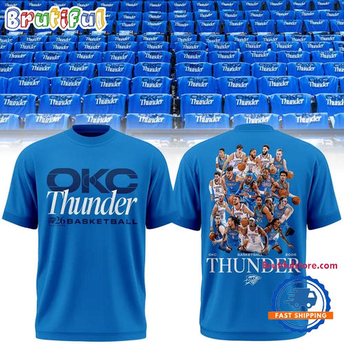 Oklahoma City Thunder 2026 NBA Playoffs Round 2 New Design T Shirt