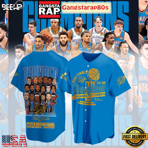 Oklahoma City Thunder NBA Finals Best Team Baseball Jersey Shirt
