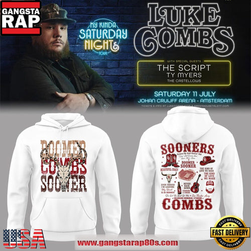 Oklahoma Sooners x Luke Combs My Kinda Saturday Night Tour 2026 Unisex Hoodie