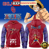 Oklahoma Sooners x One Piece 2025 All Over Print Hoodie