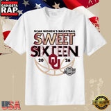 Oklahoma Women’s Basketball 2026 NCAA Sweet Sixteen March Madness College Basketball T-Shirt
