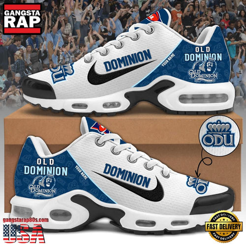 NCAA Custom Name Old Dominion Monarchs Football Mascot Symbol Air Max Plus Shoes Running Sneakers
