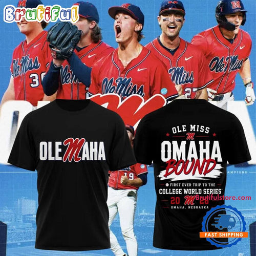Ole Miss Rebels 2026 NCAA Baseball Men’s College World Series Limited Edition Black 3D Shirt