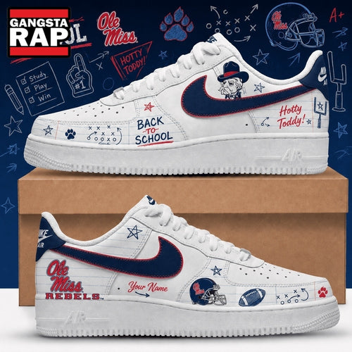 Ole Miss Rebels 2026 NCAA Football Back To School Air Force 1 Shoes Sneakers