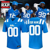 Ole Miss Rebels Custom Powder Blue Football Jersey