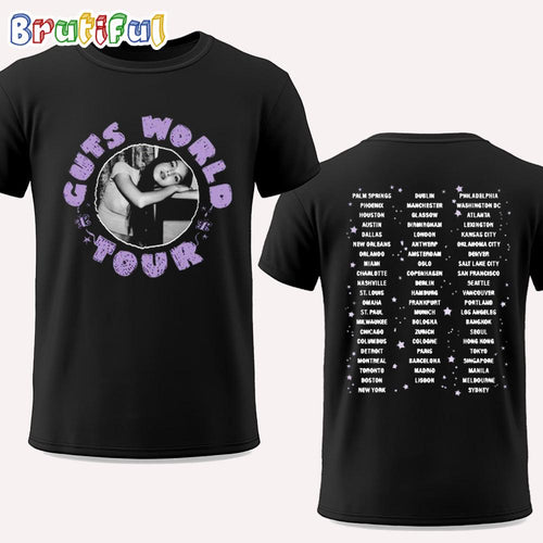 Olivia Rodrigo Guts Tour Australia T Shirt
