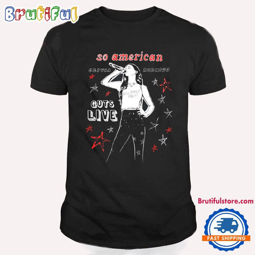 Olivia Rodrigo So American Guts Live Tour T Shirt