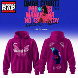 Omar Courtz Por Si Manana No Estoy Tour Signature Pink Design Hoodie