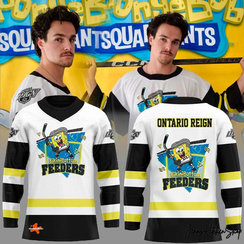 Ontario Reign x SpongeBob SquarePants 2026 Special Hockey Jersey