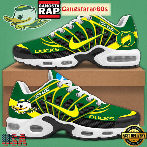 Oregon Ducks Basketball New Season Custom Air Max Plus Shoes Running Sneakers