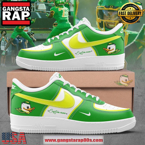 Oregon Ducks Custom Name For Fans Limited Edition Air Force 1 Running Sneakers Shoes