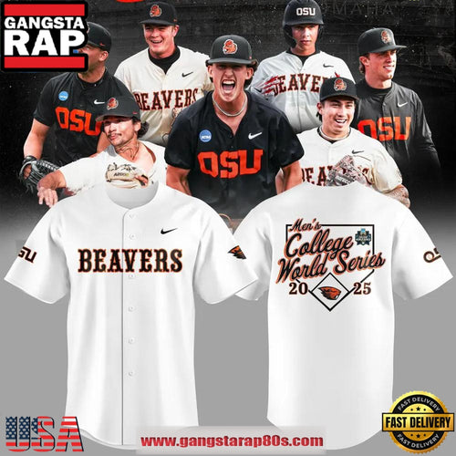 Oregon State Beavers Men’s College World Series 2025 Baseball Jersey