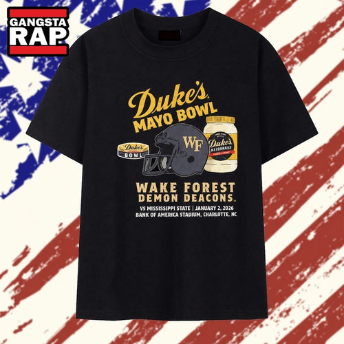 Original Wake Forest Demon Deacons 2026 Dukes Mayo Bowl T Shirt , Vintage Trending Shirt