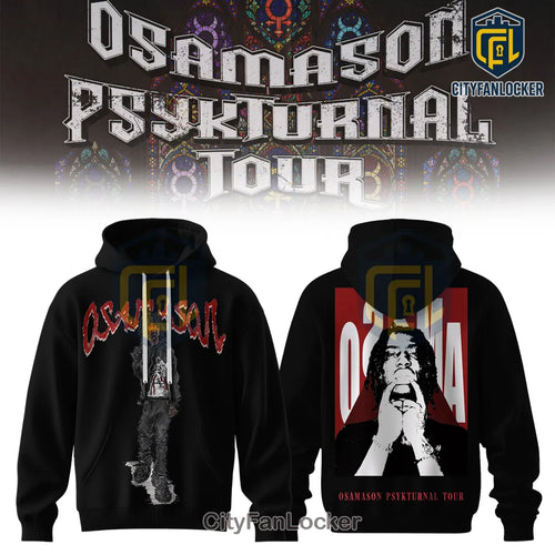 Osamason Psykturnal Tour Black 2026 Concert Hoodie