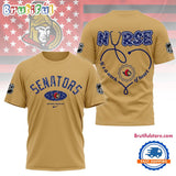 Ottawa Senators NHL Nurse Appreciation Month 3D T Shirt