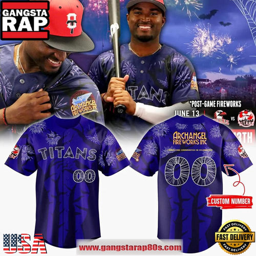 Ottawa Titans x Archangel Fireworks Inc Limited Edition Custom Baseball Jersey Shirt