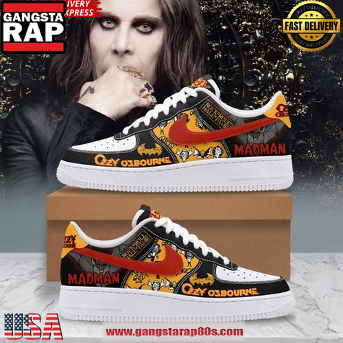 Ozzy Osbourne Madman Limited Edition Air Force 1 Running Sneakers