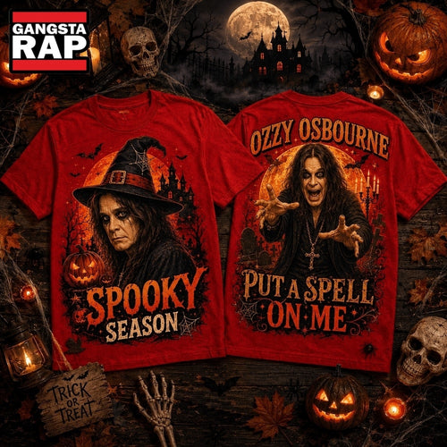 Ozzy Osbourne Witch Hat Moonlit Jack O Lantern Halloween 3D Shirt , Music Trending 3D Shirt