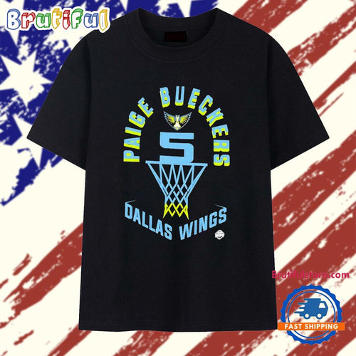 Paige Bueckers #5 Dallas Wings Basketball Net T Shirt
