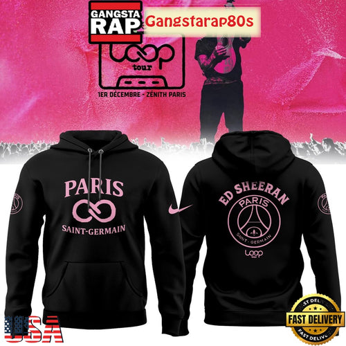 Paris Saint Germain x Ed Sheeran Loop Tour 2025 Special Edition All Over Print Hoodie