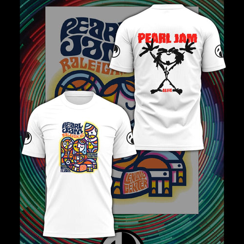 Pearl Jam Dark Matter Tour City of Oaks 2025 Limited White 3D Shirt