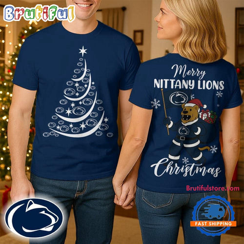 Penn State Nittany Lions 2025 NCAA Merry Christmas Unisex 3D Shirt
