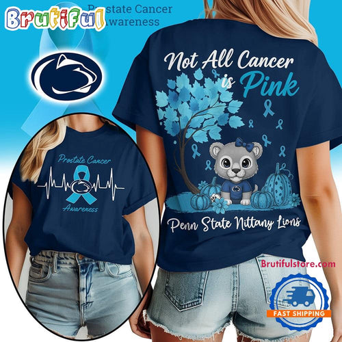 Penn State Nittany Lions 2025 NCAA Prostate Cancer Awareness Unisex 3D Shirt
