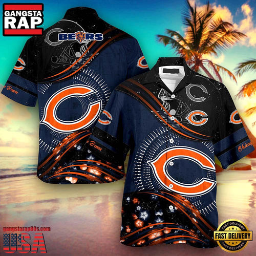 Custom Name Chicago Bears NFL New Design Hawaiian Shirt