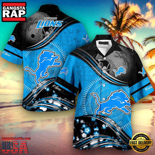 Custom Name Detroit Lions NFL New Design Hawaiian Shirt