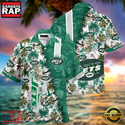 Custom Name New York Jets NFL New Design Hawaiian Shirt