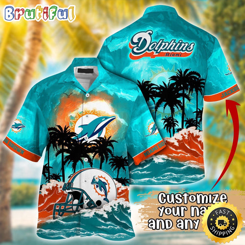 Personalized NFL Miami Dolphins Best Hawaiian Shirt Ever Aloha Shirt For Fans